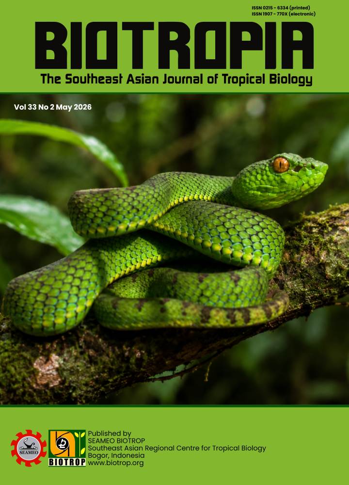 								View Vol. 33 No. 2 (2026): BIOTROPIA Vol. 33 No. 2 May 2026
							